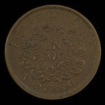 Canada, Banque du Peuple (People's Bank), 1 sou <br /> 1838