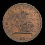 Canada, Bank of Upper Canada (York), 1 penny <br /> 1854