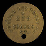 Canada, Ottawa Key Trust Company, aucune dénomination <br /> 1895