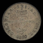 Grande-Bretagne, George IV, 1/8 dollar <br /> 1822