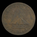 Canada, inconnu, 1/2 penny <br /> 1823