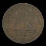 Canada, inconnu, 1/2 penny <br /> 1823