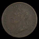 Canada, inconnu, 1/2 penny : 1832