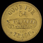 Canada, G.A. Graham, 5 cents <br /> 1895