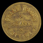 Canada, Église Ste. Anne, 1 admission, 10 cents <br /> 1892