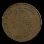 Canada, Province de la Nouvelle-Écosse, 1/2 penny <br /> 1824