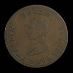 Canada, inconnu, 1/2 penny <br /> 1814