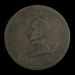 Canada, inconnu, 1/2 penny <br /> 1814