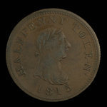 Canada, inconnu, 1/2 penny <br /> 1815