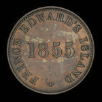 Canada, George Davies, 1/2 penny <br /> 1855