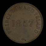 Canada, George Davies, 1/2 penny <br /> 1857