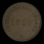 Canada, George Davies, 1/2 penny <br /> 1857