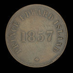 Canada, George Davies, 1/2 penny <br /> 1857