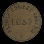 Canada, George Davies, 1/2 penny <br /> 1857