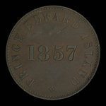 Canada, George Davies, 1/2 penny <br /> 1857