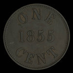 Canada, James Duncan & Co., 1 cent <br /> 1855