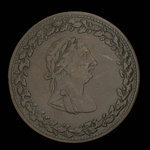 Canada, Joseph Tiffin, 1/2 penny <br /> 1812
