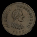 Canada, inconnu, 1/2 penny <br /> 1813