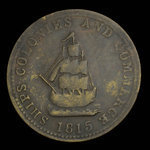 Canada, inconnu, 1/2 penny <br /> 1815