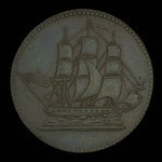 Canada, inconnu, 1/2 penny <br /> 1835