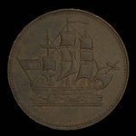 Canada, inconnu, 1/2 penny <br /> 1835