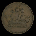 Canada, inconnu, 1/2 penny <br /> 1835