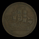 Canada, inconnu, 1/2 penny <br /> 1835