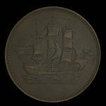 Canada, inconnu, 1/2 penny <br /> 1835