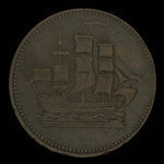 Canada, inconnu, 1/2 penny <br /> 1835