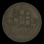 Canada, inconnu, 1/2 penny <br /> 1835