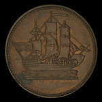 Canada, inconnu, 1/2 penny <br /> 1835