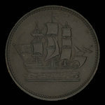 Canada, inconnu, 1/2 penny <br /> 1835