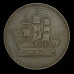 Canada, inconnu, 1/2 penny <br /> 1835