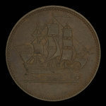 Canada, inconnu, 1/2 penny <br /> 1835