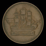 Canada, inconnu, 1/2 penny <br /> 1835