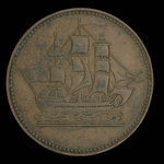 Canada, inconnu, 1/2 penny <br /> 1835