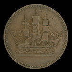 Canada, inconnu, 1/2 penny <br /> 1835