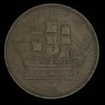 Canada, inconnu, 1/2 penny <br /> 1835