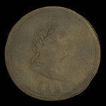 Canada, inconnu, 1/2 penny <br /> 1820