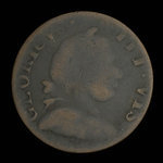 Canada, inconnu, 1/2 penny <br /> 1838