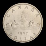 Canada, Élisabeth II, 1 dollar <br /> 1957