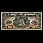 Canada, Bank of British North America, 100 dollars <br /> 3 juillet 1911