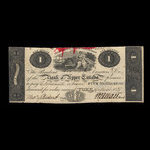 Canada, Bank of Upper Canada (York), 1 dollar <br /> 19 mars 1831
