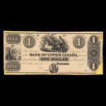 Canada, Bank of Upper Canada (York), 1 dollar <br /> 1838