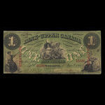 Canada, Bank of Upper Canada (York), 1 dollar <br /> 1 janvier 1861