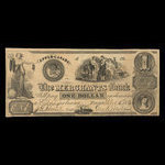 Canada, Merchants Bank (The), 1 dollar <br /> 5 décembre 1836
