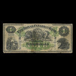 Canada, Royal Canadian Bank, 4 dollars <br /> 1 juillet 1870