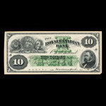 Canada, Royal Canadian Bank, 10 dollars <br /> 1 juillet 1872