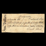 Canada, Clark & Street, 5 dollars <br /> 1 mars 1814
