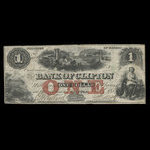 Canada, Bank of Clifton, 1 dollar <br /> 1 octobre 1859